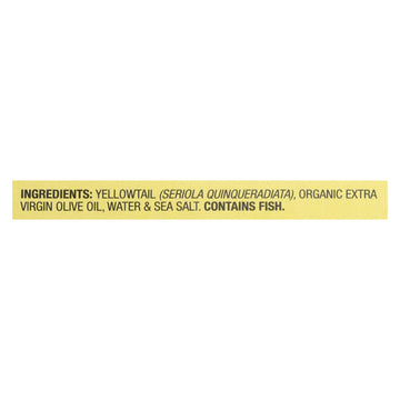 Wild Planet Wild Yellow Tail Fillets In Extra Virgin Olive Oil - Case Of 12 - 4.375 Oz. - Maras Green