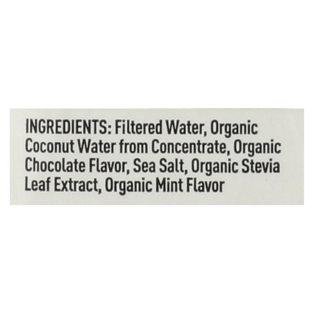 Nooma Electrolite Drink - Organic - Chocolate Mint - Case Of 12 - 16.9 Fl Oz - Maras Green