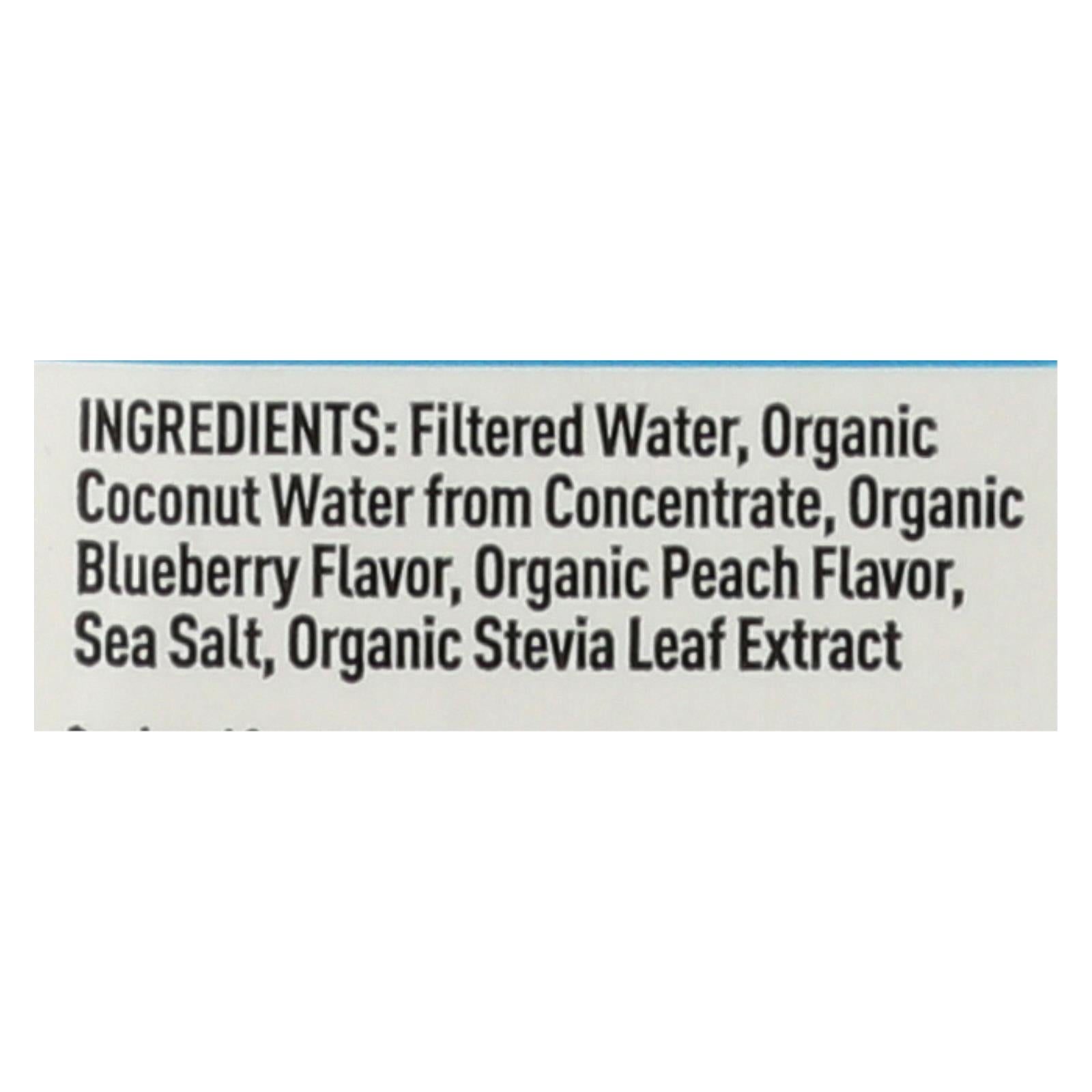 Nooma Electrolite Drink - Organic - Blueberry Peach - Case Of 12 - 16.9 Fl Oz - Maras Green