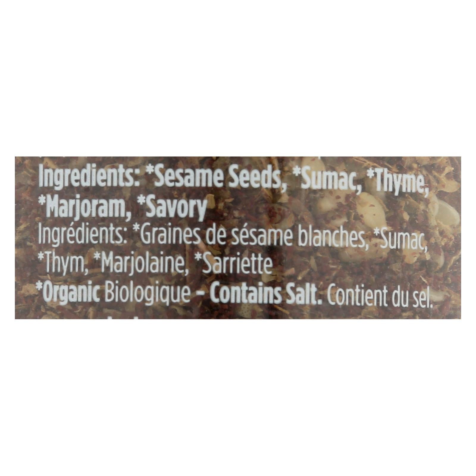 Spicely Organics - Organic Zaatar Seasoning - Case Of 3 - 1.4 Oz. - Maras Green