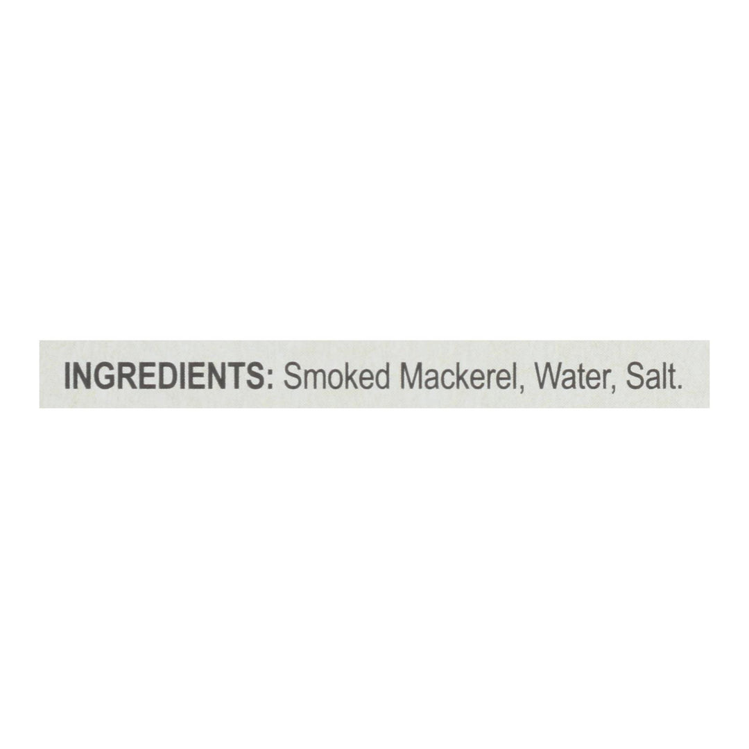 Bar Harbor - Mackerel Fillets Wild Smoked - Case Of 12 - 6.7 Oz - Maras Green