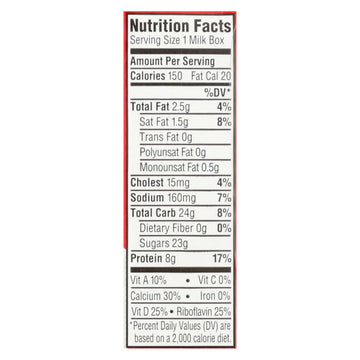 Horizon Organic Dairy Low-fat Milk - Strawberry - Case Of 3 - 8 Fl Oz. - Maras Green