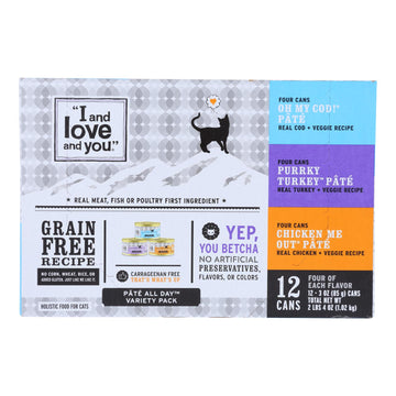 I And Love And You Holistic Food For Cats  - Case Of 4 - 12/3 Oz - Maras Green