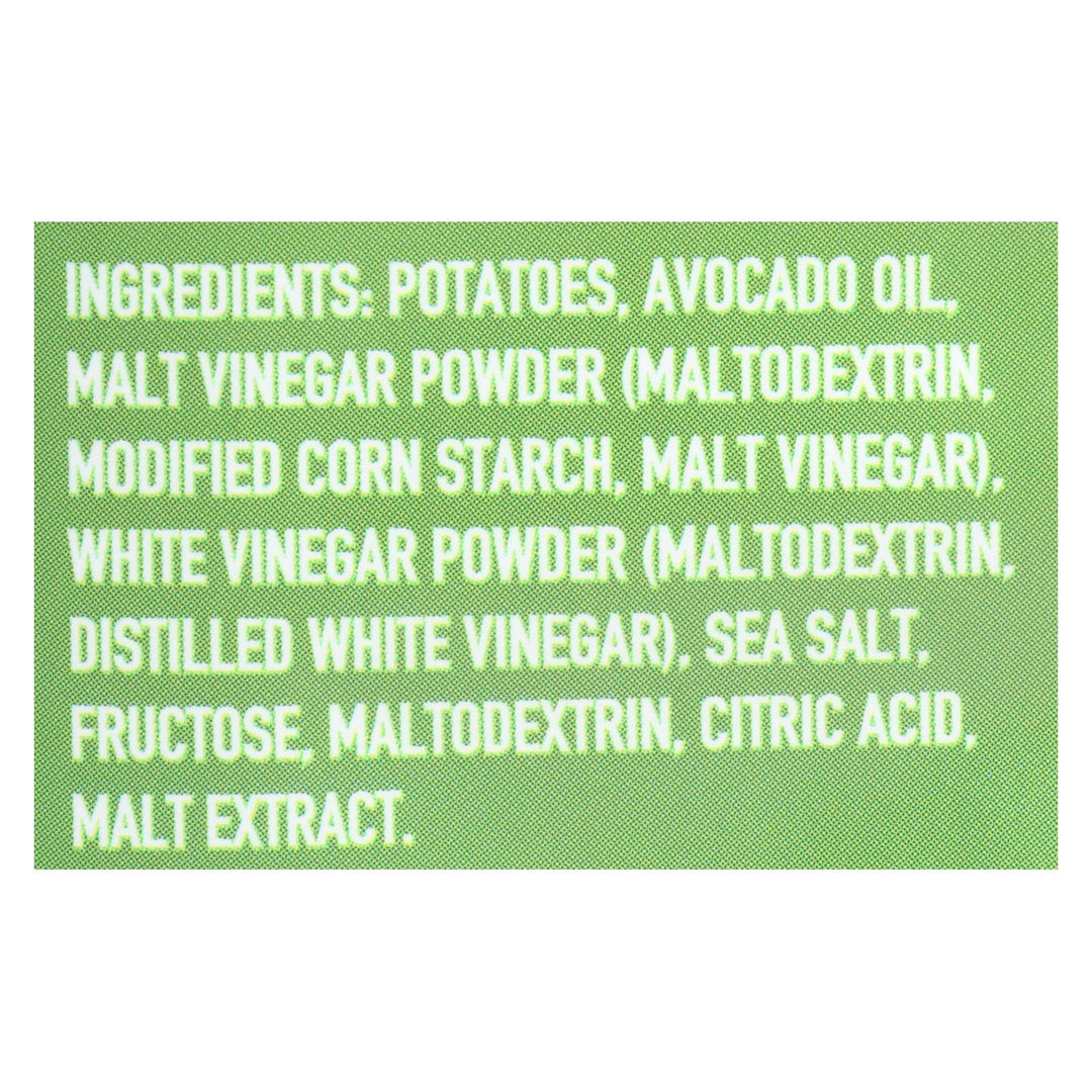 Boulder Canyon - Kettle Chips - Malt Vinegar And Sea Salt - Case Of 12 - 5.25 Oz. - Maras Green
