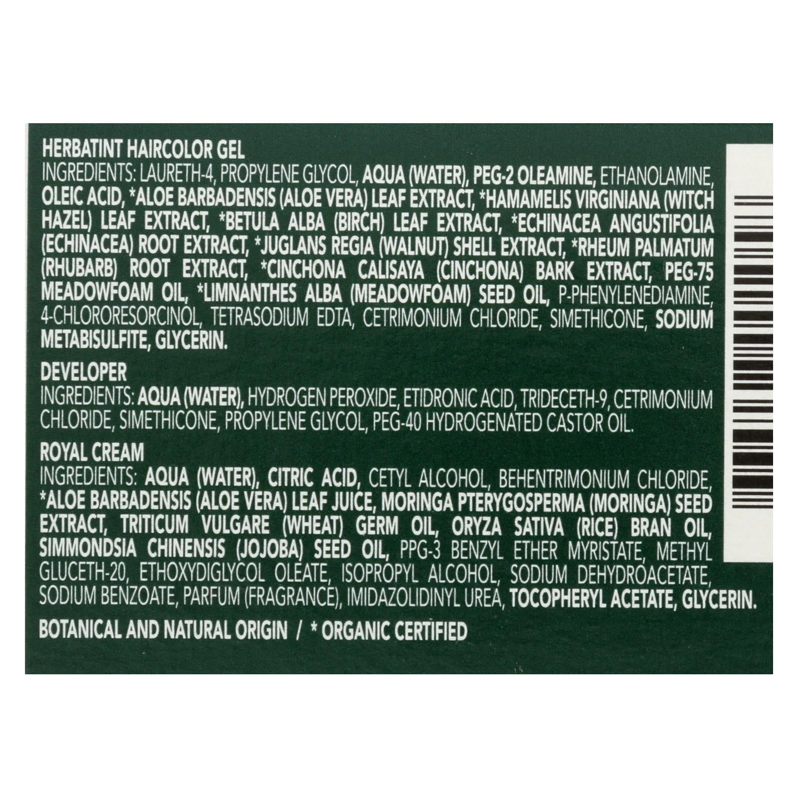 Herbatint Permanent Herbal Haircolour Gel 6n Dark Blonde - 135 Ml - Maras Green