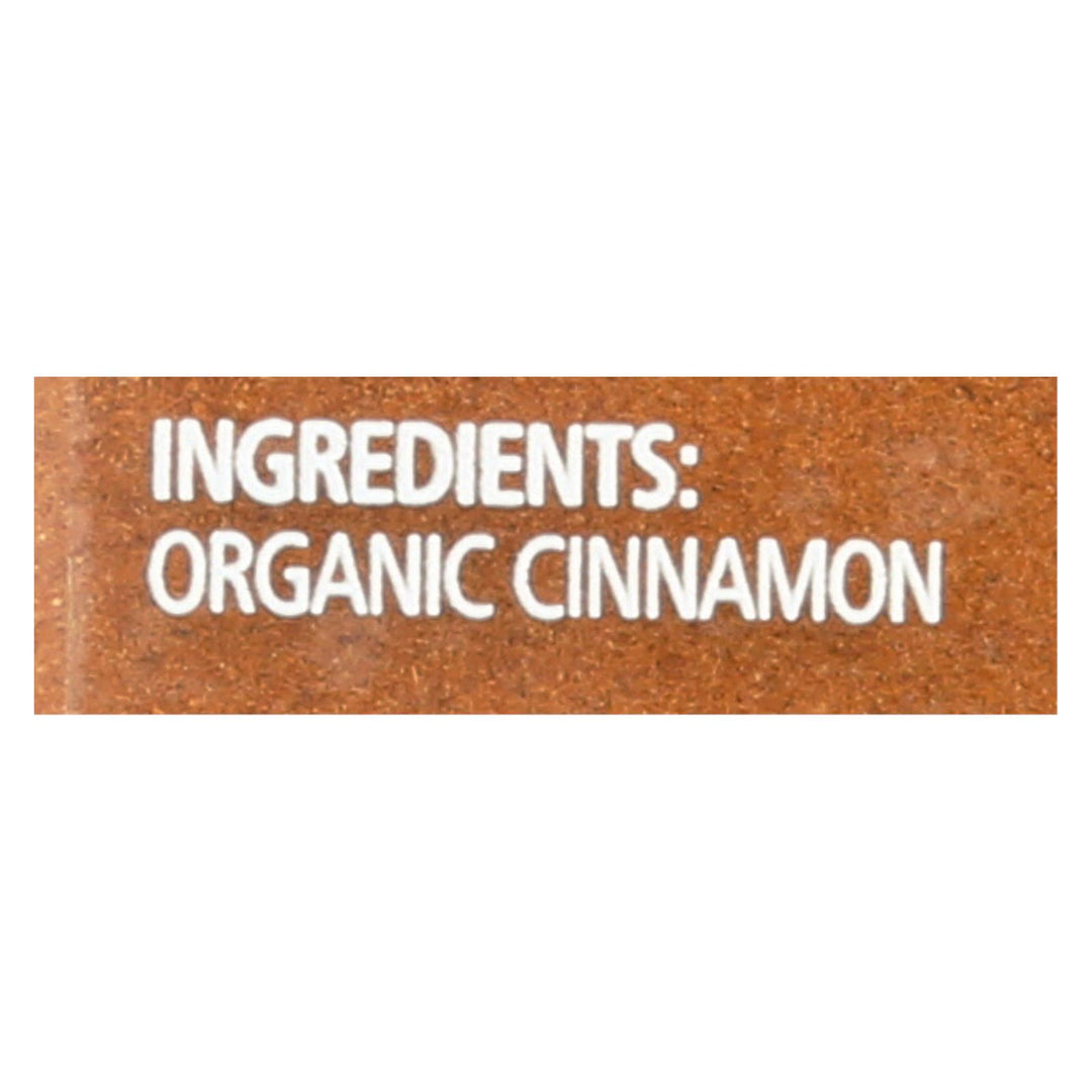 Simply Organic Cinnamon - Case Of 6 - 2.45 Oz. - Maras Green