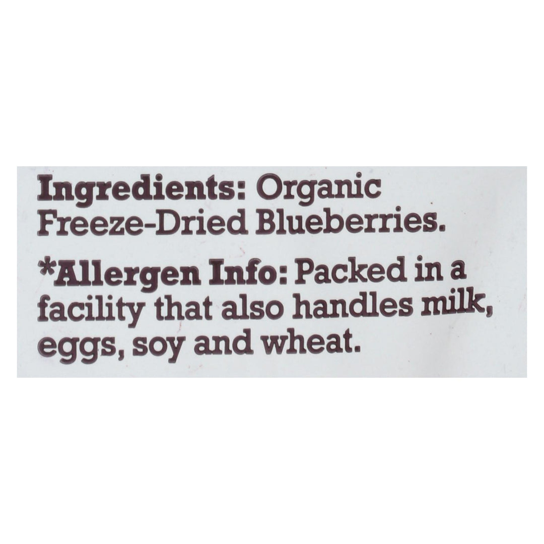 Natierra Fruit - Organic - Freeze Dried - Blueberries - 1.2 Oz - Case Of 12 - Maras Green
