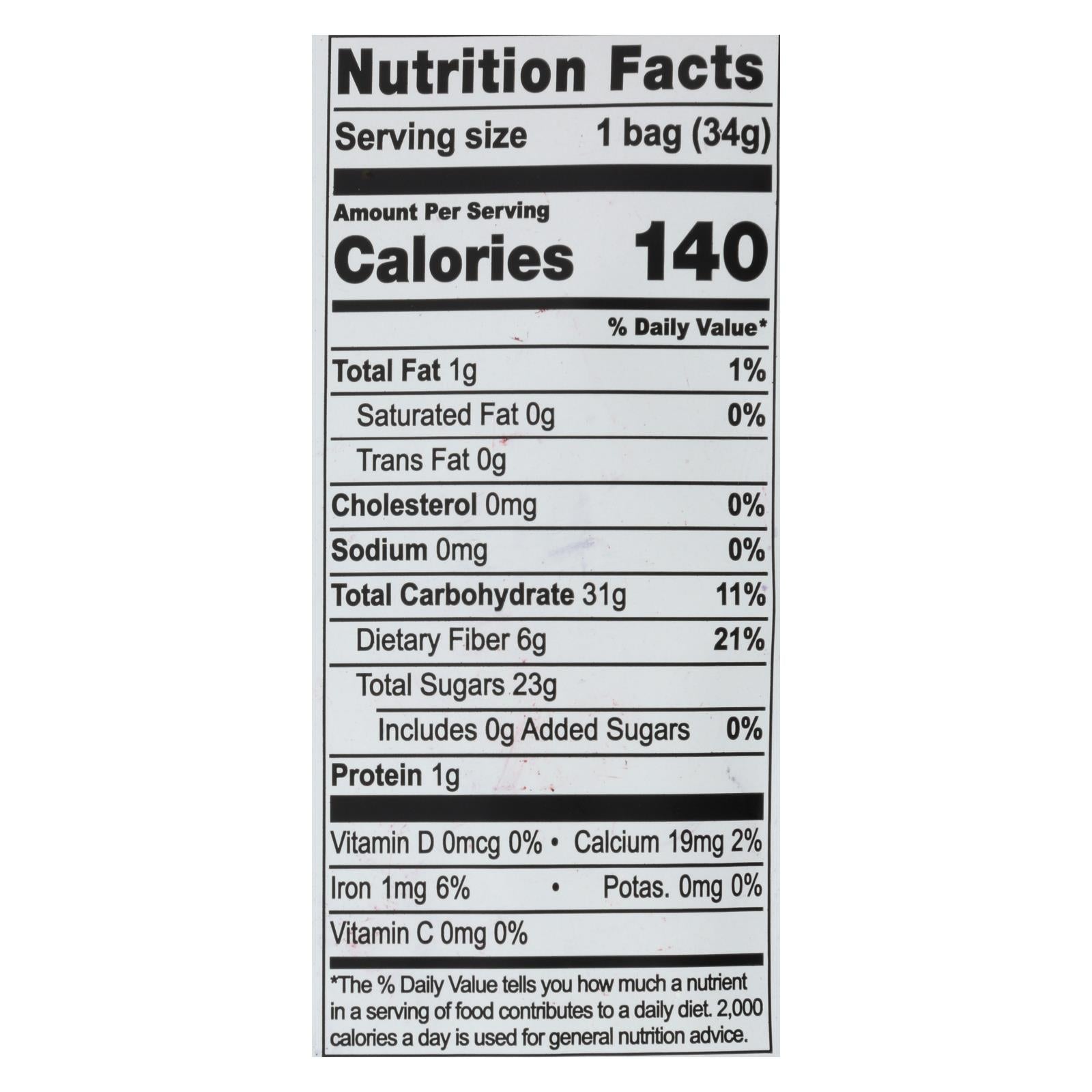 Natierra Fruit - Organic - Freeze Dried - Blueberries - 1.2 Oz - Case Of 12 - Maras Green