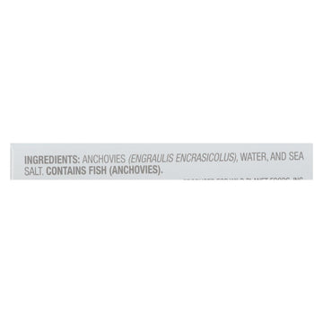 Wild Planet White Anchovies - In Water - Case Of 12 - 4.4 Oz - Maras Green