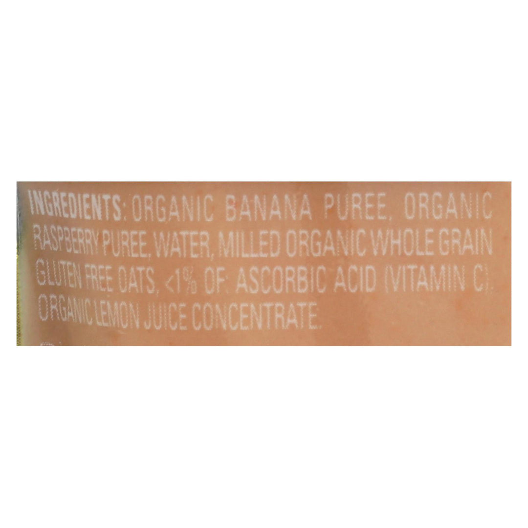 Happy Baby Happy Baby Clearly Crafted - Bananas Raspberries And Oats - Case Of 16 - 4 Oz. - Maras Green