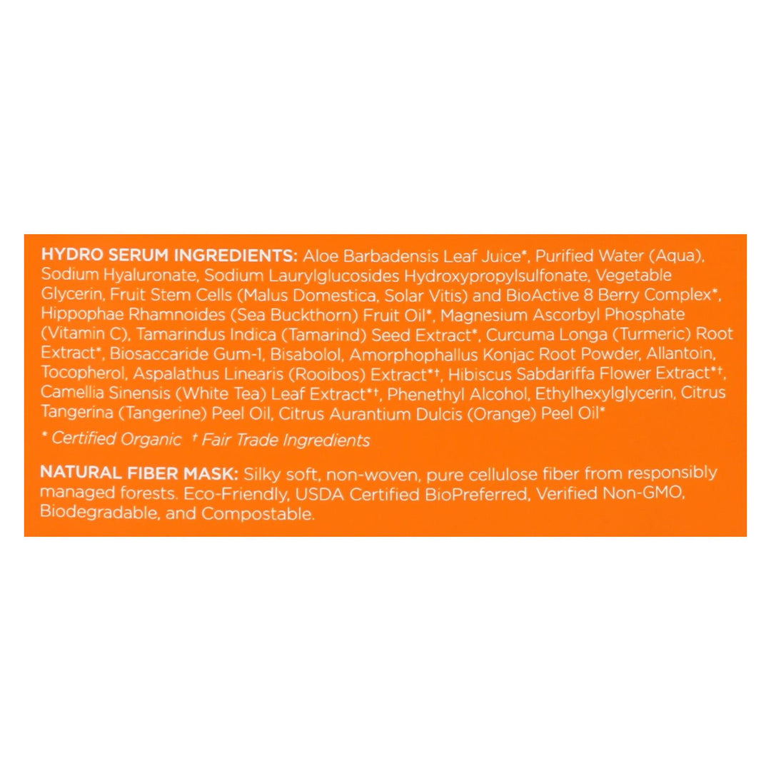 Andalou Naturals Instant Brighten & Tighten Facial Mask - Vitamin C - Case Of 6 - 0.6 Fl Oz - Maras Green