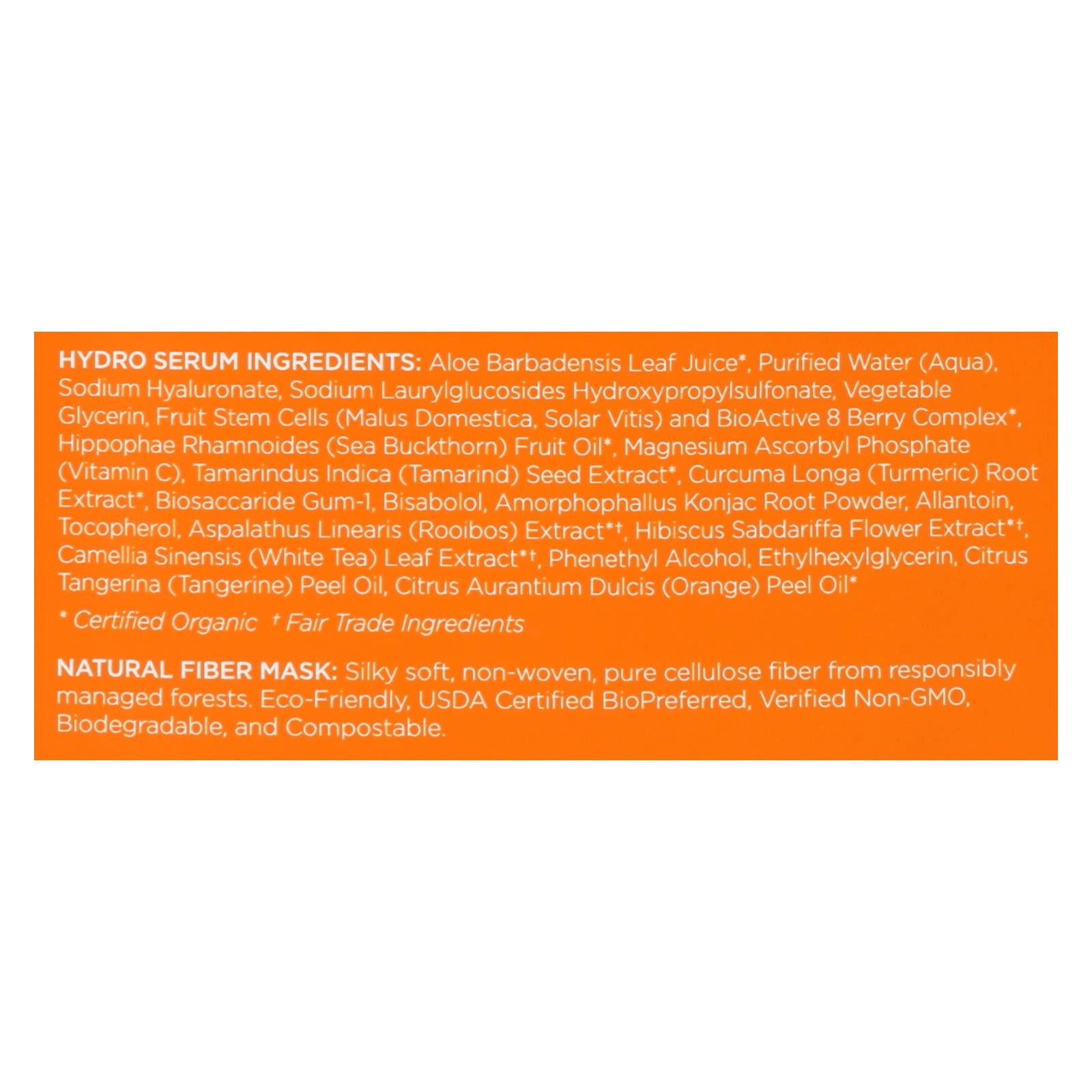 Andalou Naturals Instant Brighten & Tighten Facial Mask - Vitamin C - Case Of 6 - 0.6 Fl Oz - Maras Green