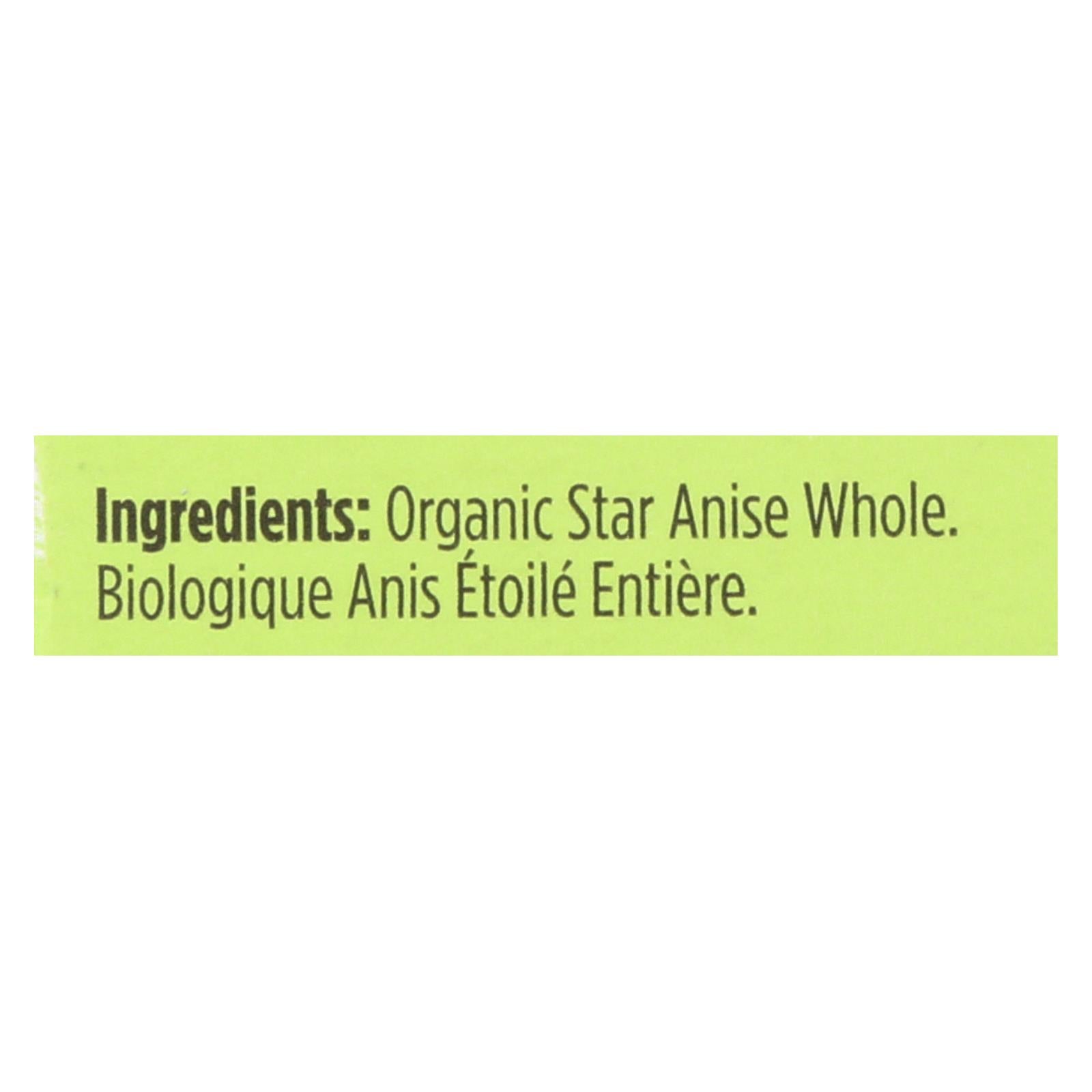 Spicely Organics - Organic Star Anise - Whole - Case Of 6 - 0.1 Oz. - Maras Green