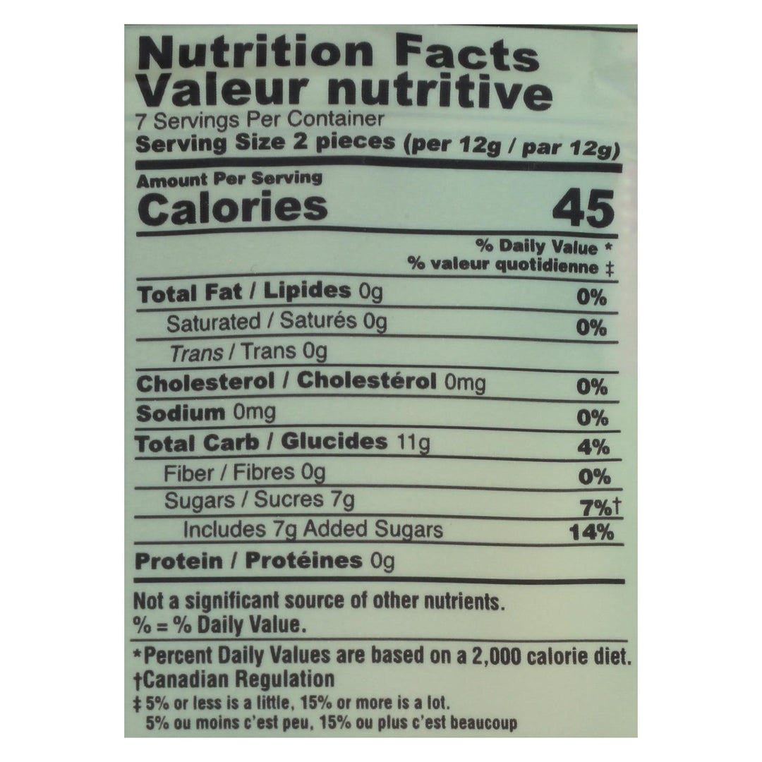 Ginger People - Gin Gins Chewy Ginger Candy - Original - Case Of 12 - 3 Oz. - Maras Green