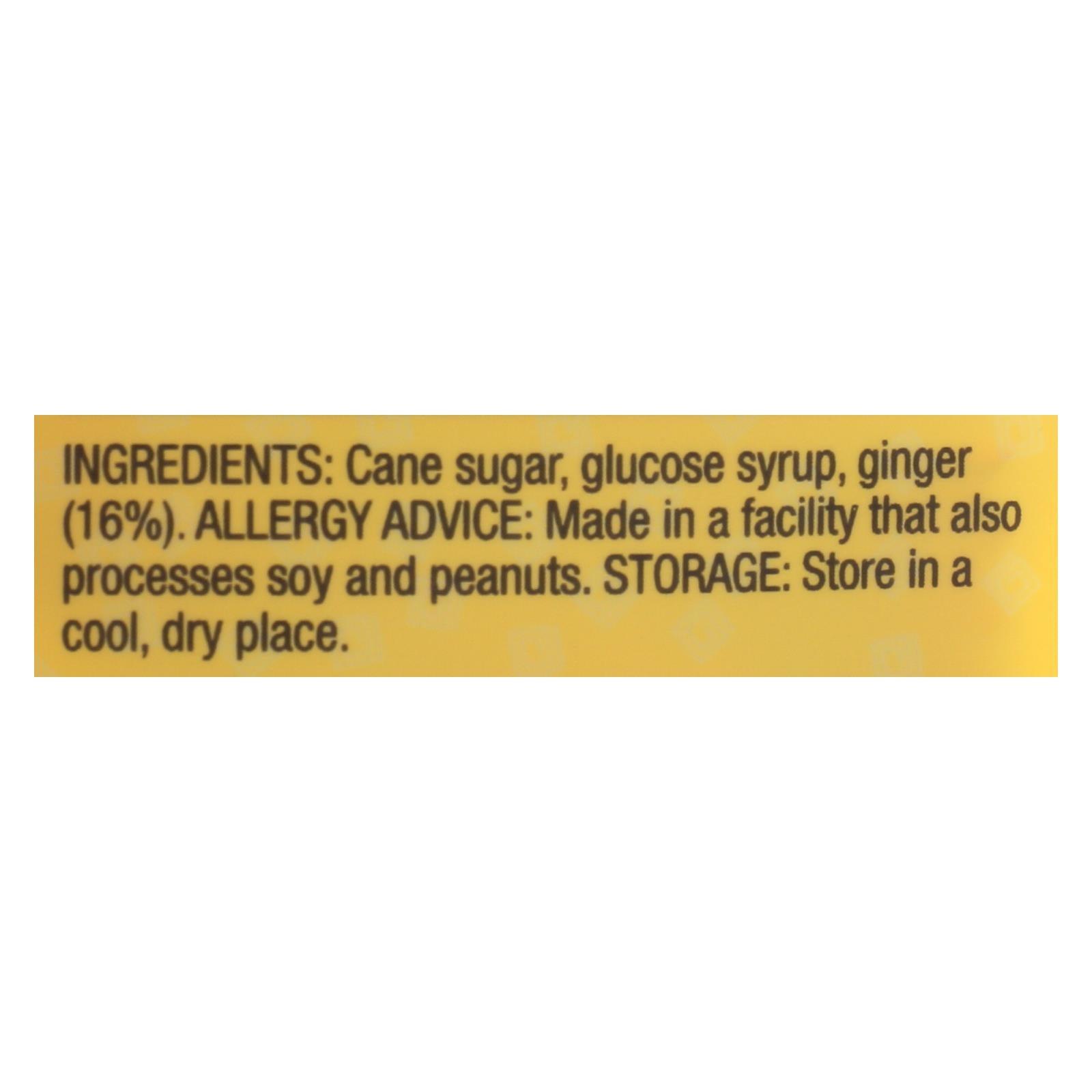 Ginger People - Gin Gins Hard Ginger Candy - Double Strength - Case Of 12 - 3 Oz. - Maras Green