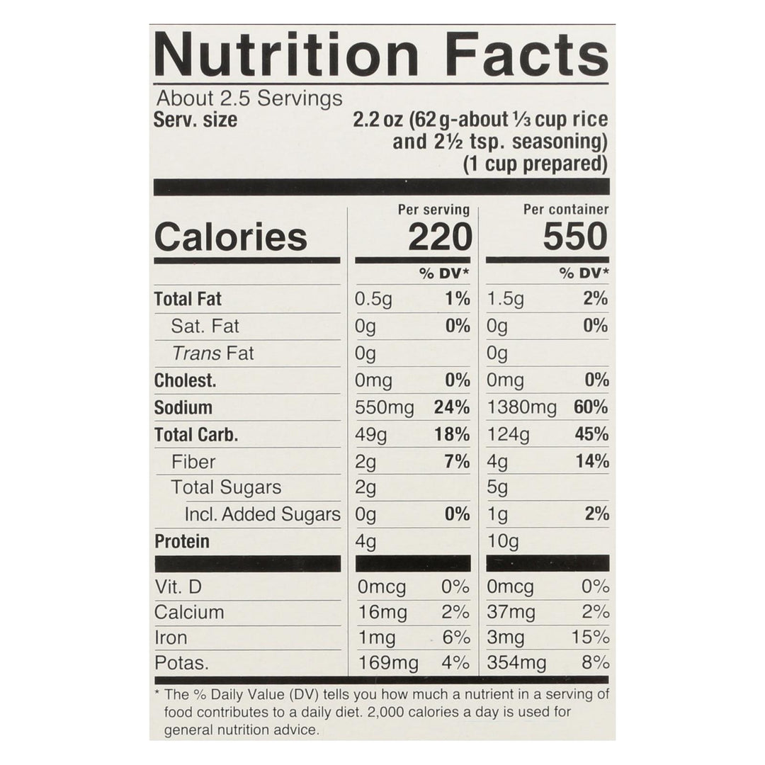 Lundberg Family Farms - Rice And Seasoning Mix - Spanish Style - Case Of 6 - 5.50 Oz. - Maras Green