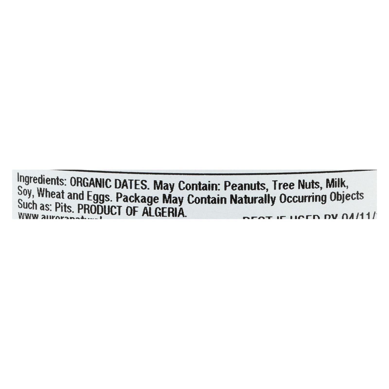 Aurora Natural Products - Organic Deglet Dates - Case Of 12 - 9 Oz. - Maras Green