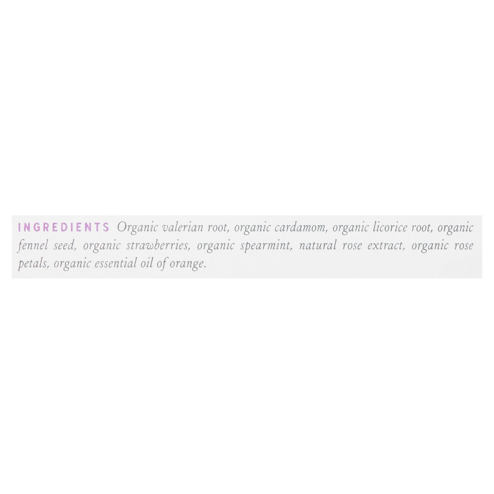 Rishi - Tea Valerian Dream - Case Of 6-15 Bag - Maras Green