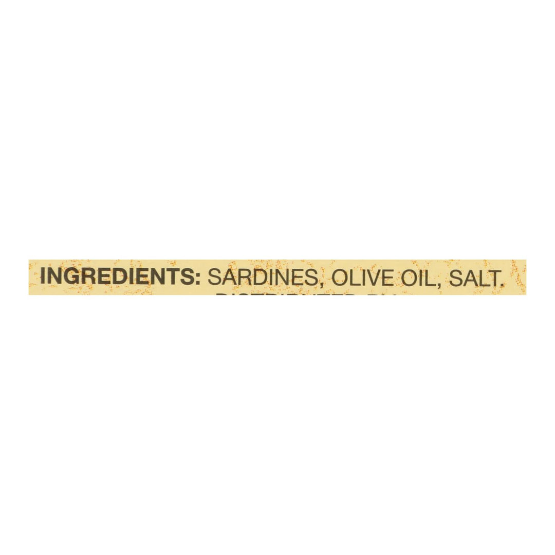 Reese Sardines - Skinless Boneless In Olive Oil - Case Of 10 - 3.75 Oz - Maras Green