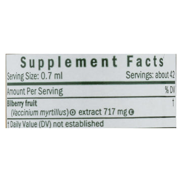 Herb Pharm - Bilberry - 1 Each-1 Fz - Maras Green