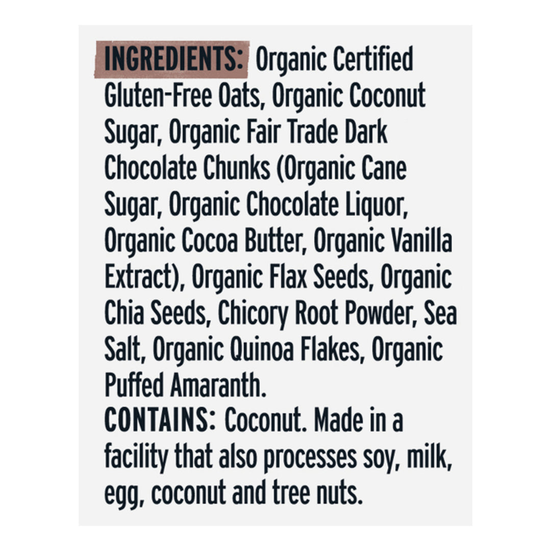 Purely Elizabeth - Oatmeal Chocolate Chunk 6pk - Case Of 6 - 9.12 Oz - Maras Green