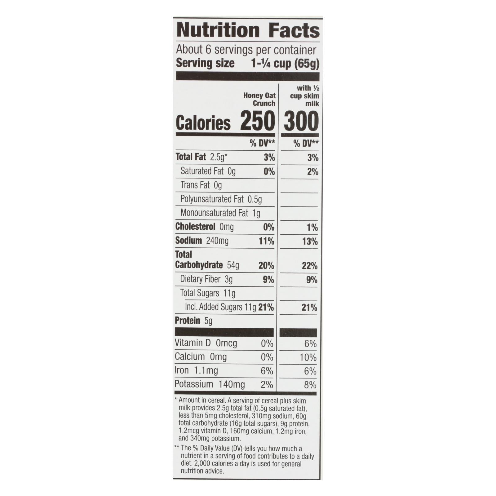 Cascadian Farm Cereal - Organic Corn Flakes Wheat Flakes Whole Grain Oats And Honey - Case Of 10 - 13.5 Oz. - Maras Green