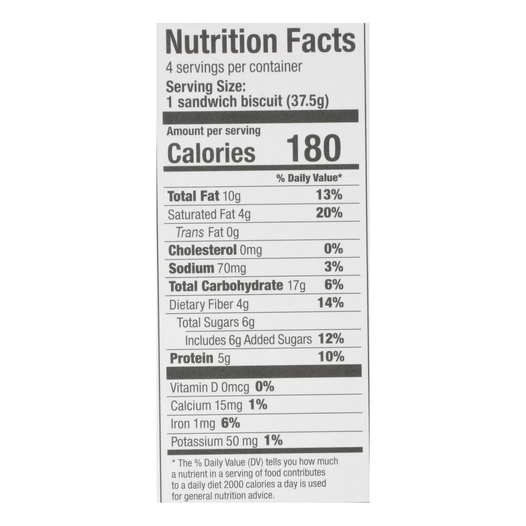 Olyra - Breakfast Sandwich Biscuit Hazelnut Cocoa - Case Of 6 - 5.3 Oz - Maras Green