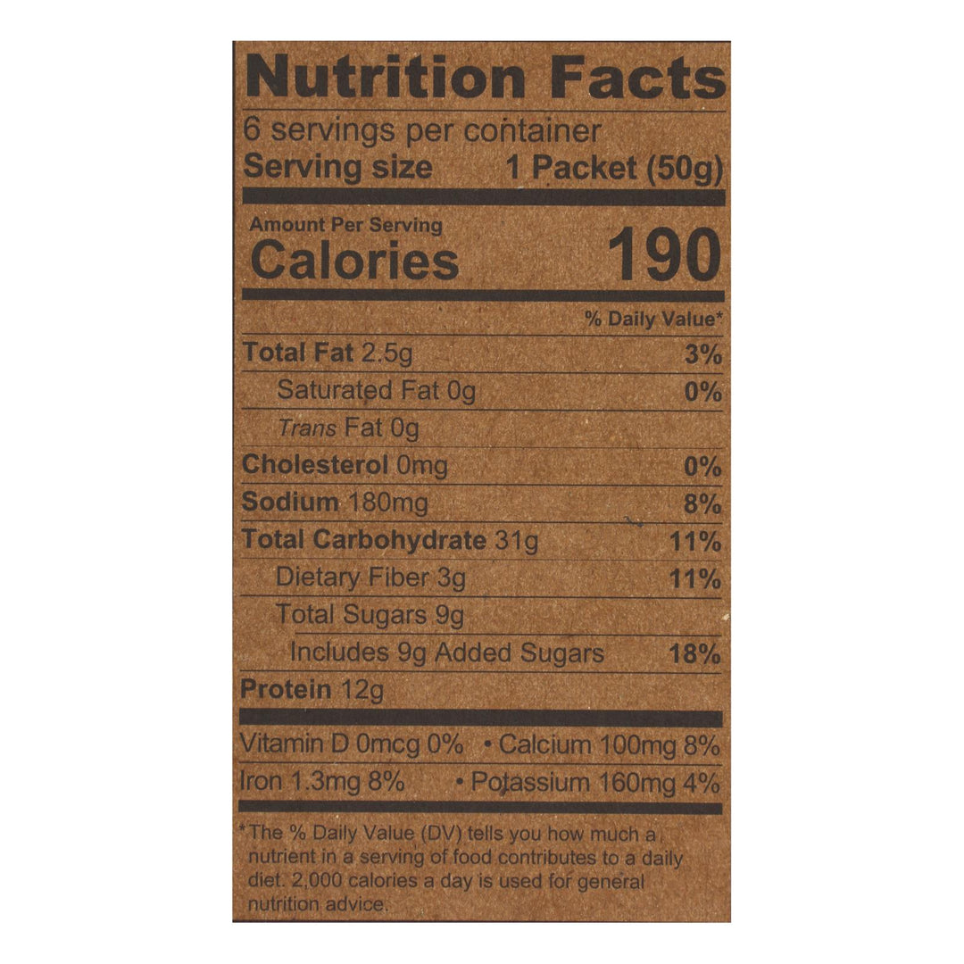 Kodiak Cakes - Oatmeal Cinnamon Packets - Cs Of 6 - 6/1.76oz - Maras Green