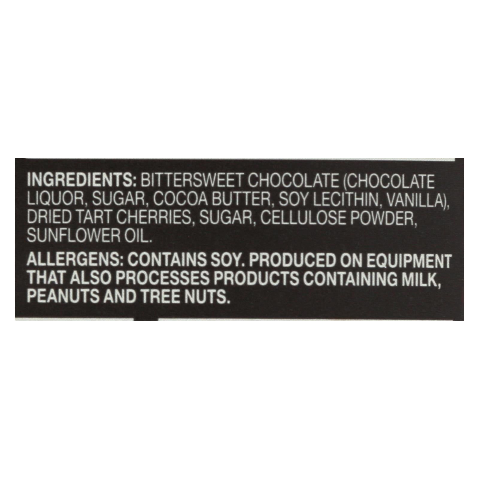 Endangered Species Natural Chocolate Bars - Dark Chocolate - 72 Percent Cocoa - Cherries - 3 Oz Bars - Case Of 12 - Maras Green