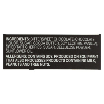 Endangered Species Natural Chocolate Bars - Dark Chocolate - 72 Percent Cocoa - Cherries - 3 Oz Bars - Case Of 12 - Maras Green