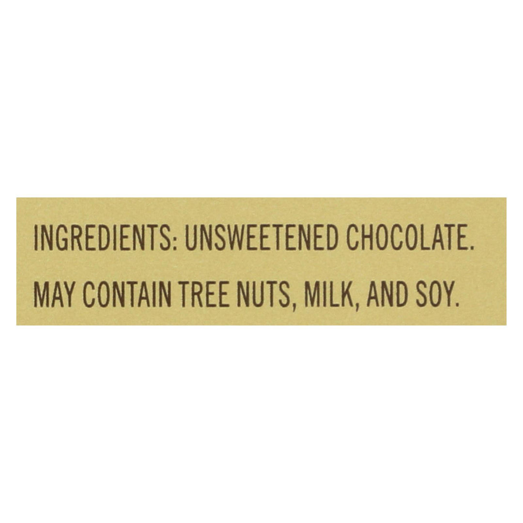 Ghirardelli Premium Baking Bar - 100% Cacao Unsweetened Chocolate - Case Of 12 - 4 Oz - Maras Green