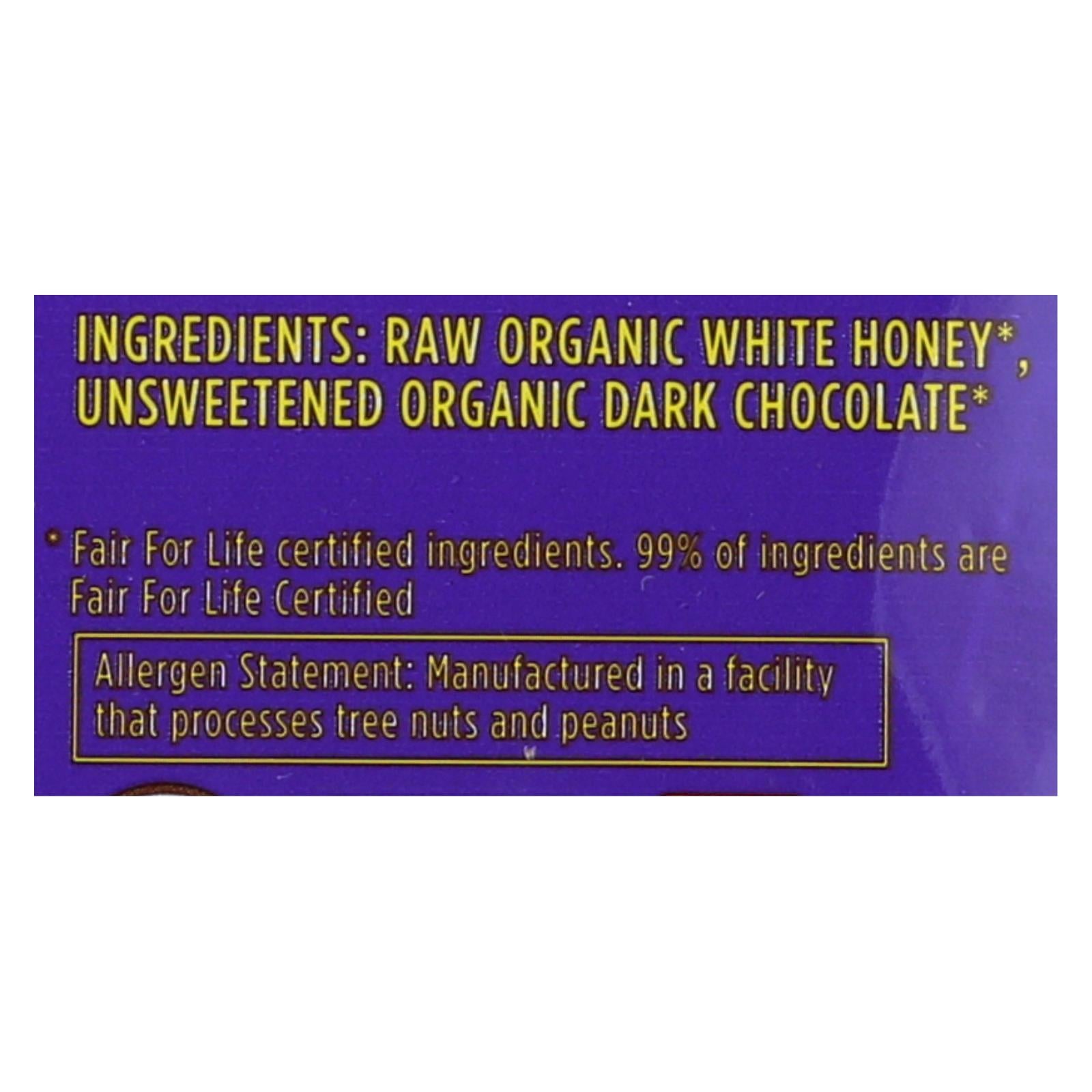 Heavenly Organics Candy Chocolate Honey Patties Double Dark Chocolate - Case Of 6 - 4.66 Oz - Maras Green