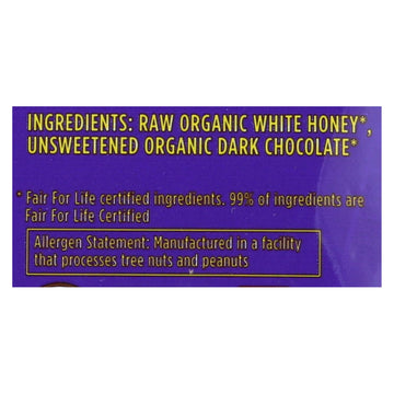 Heavenly Organics Candy Chocolate Honey Patties Double Dark Chocolate - Case Of 6 - 4.66 Oz - Maras Green