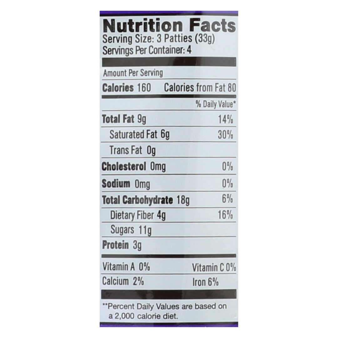 Heavenly Organics Candy Chocolate Honey Patties Double Dark Chocolate - Case Of 6 - 4.66 Oz - Maras Green