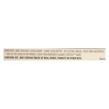 Chocolove Xoxox - Premium Chocolate Bar - Dark Chocolate - Raspberries - 3.1 Oz Bars - Case Of 12 - Maras Green