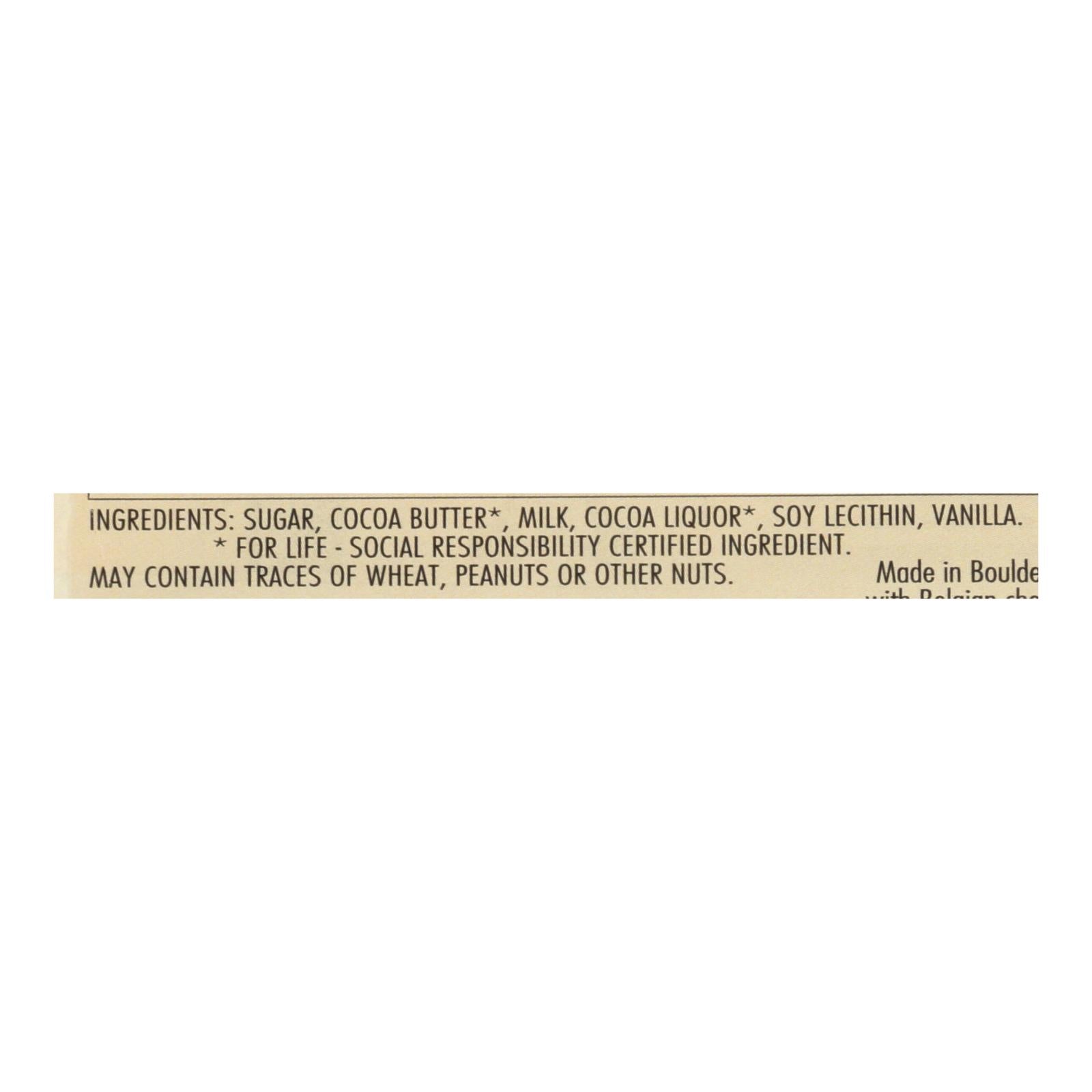 Chocolove Xoxox - Premium Chocolate Bar - Milk Chocolate - Pure - Mini - 1.3 Oz Bars - Case Of 12 - Maras Green