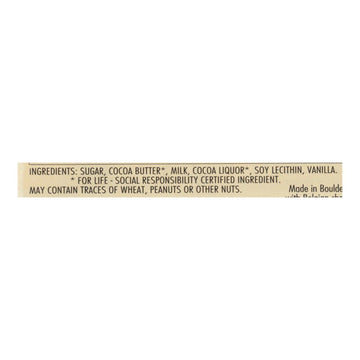 Chocolove Xoxox - Premium Chocolate Bar - Milk Chocolate - Pure - Mini - 1.3 Oz Bars - Case Of 12 - Maras Green