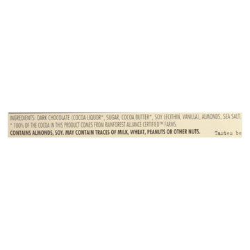 Chocolove Xoxox - Premium Chocolate Bar - Dark Chocolate - Almonds And Sea Salt - 3.2 Oz Bars - Case Of 12 - Maras Green