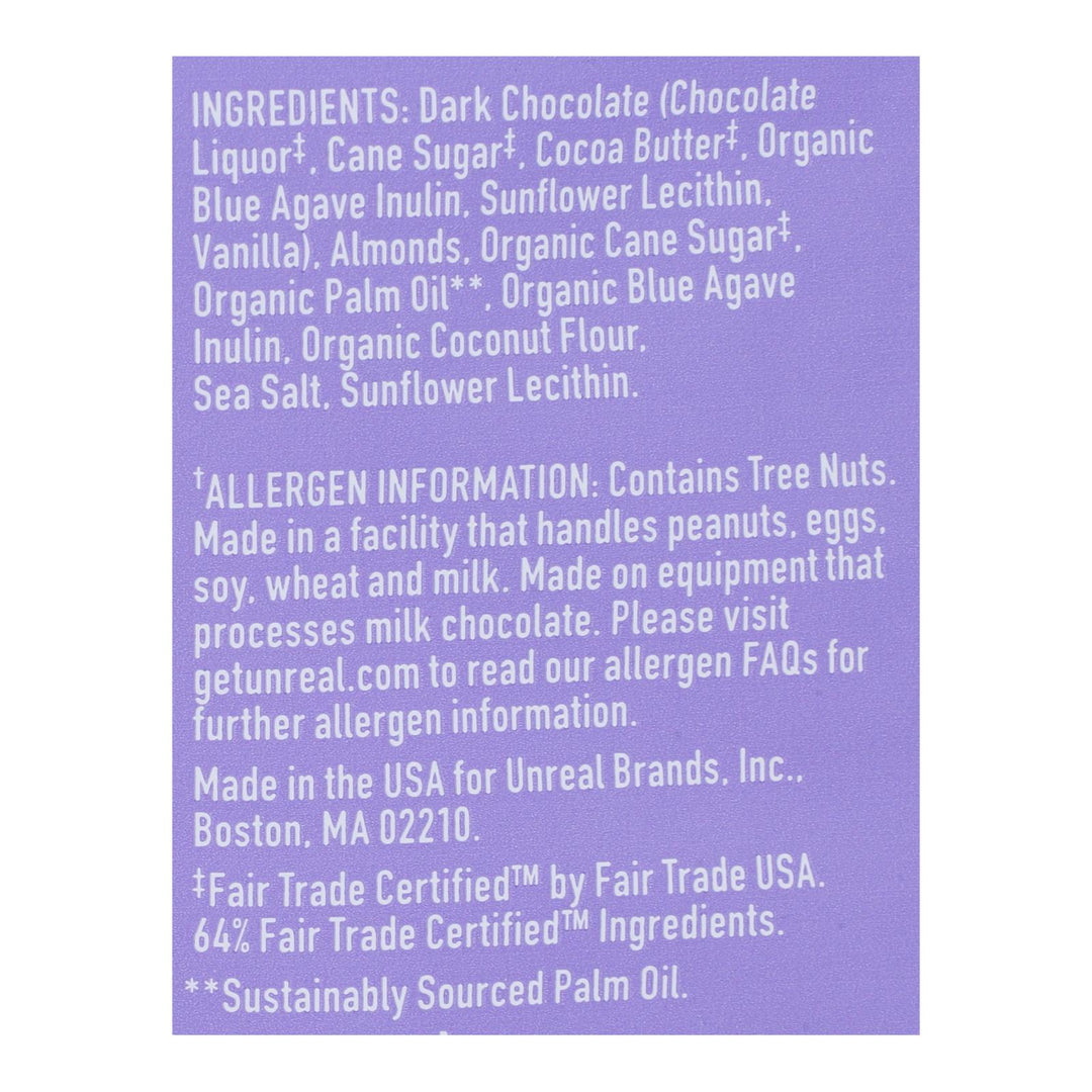 Unreal Dark Chocolate Almond Butter Cups - 6 Bags - Maras Green