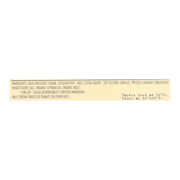 Chocolove Xoxox - Premium Chocolate Bar - Milk Chocolate - Pretzel - 2.9 Oz Bars - Case Of 12 - Maras Green
