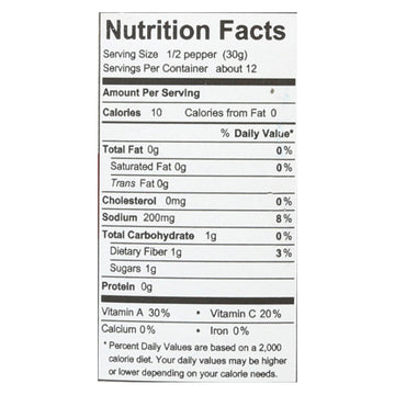 Divina - Peppers Red Roasted - Case Of 6 - 16.2 Ounces - Maras Green