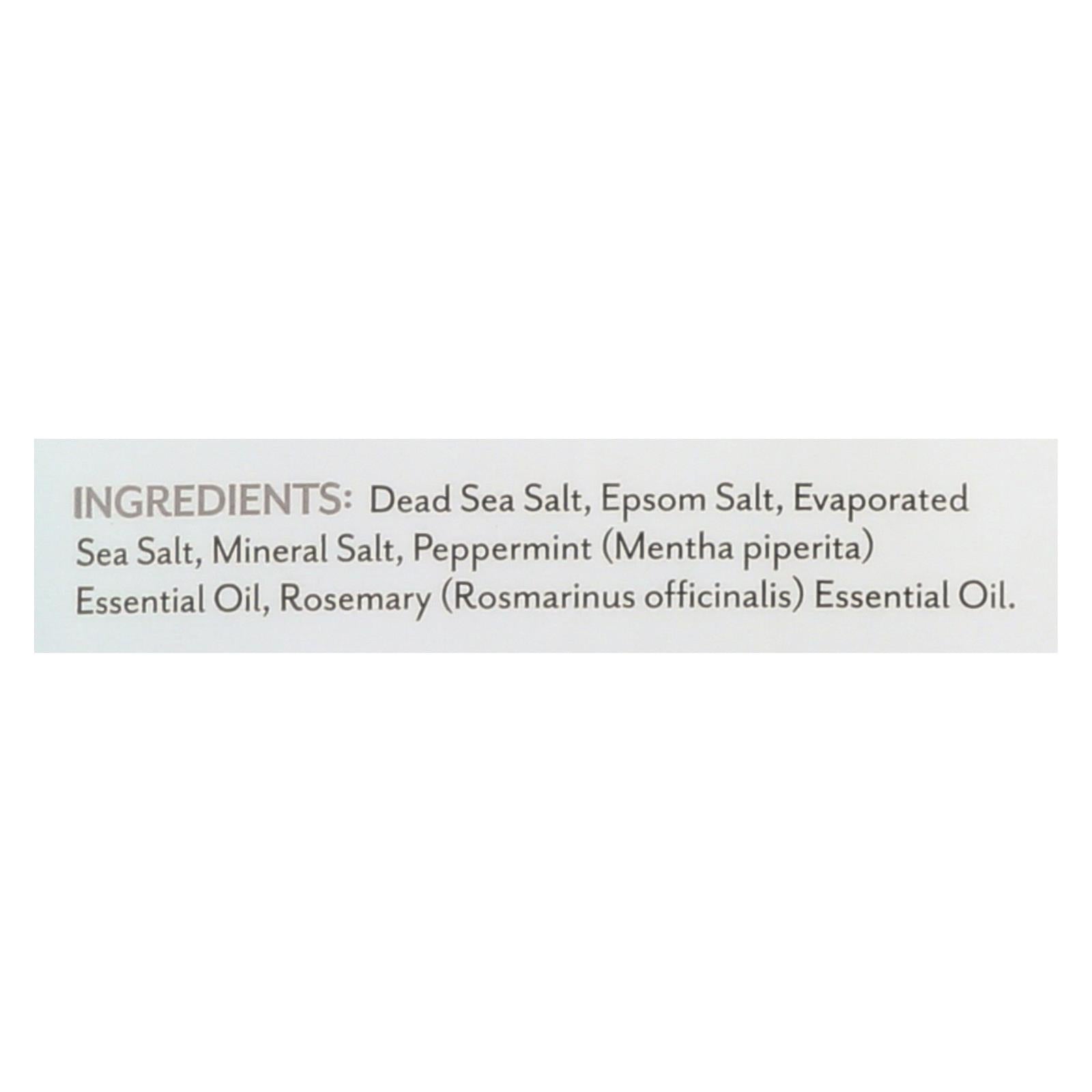 Soothing Touch Bath Salts - Peppermint Rosemary - 32 Oz - Maras Green