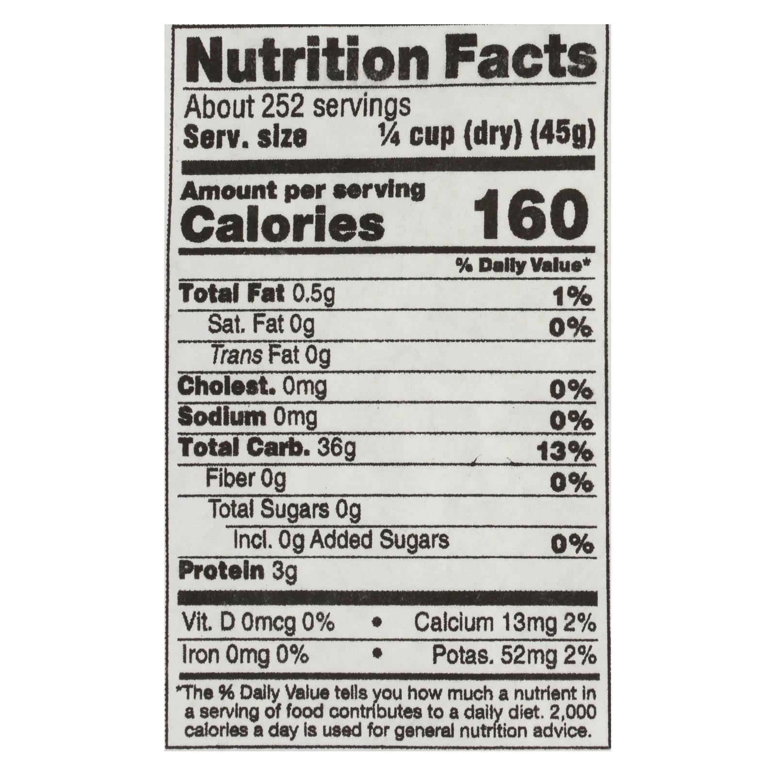 Lundberg Family Farms California White Basmati Rice - Case Of 25 Lbs - Maras Green