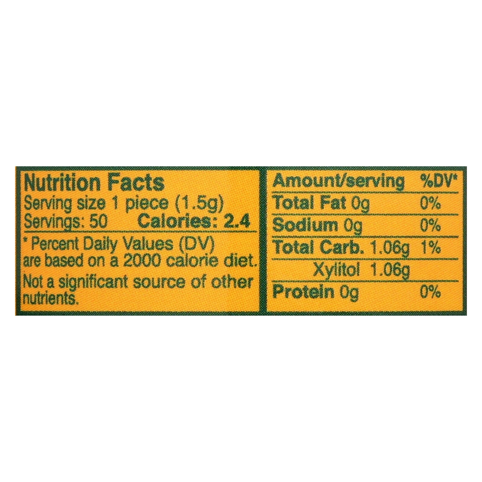 Epic Dental - Xylitol Gum - Fresh Fruit - 50 Pieces - Maras Green