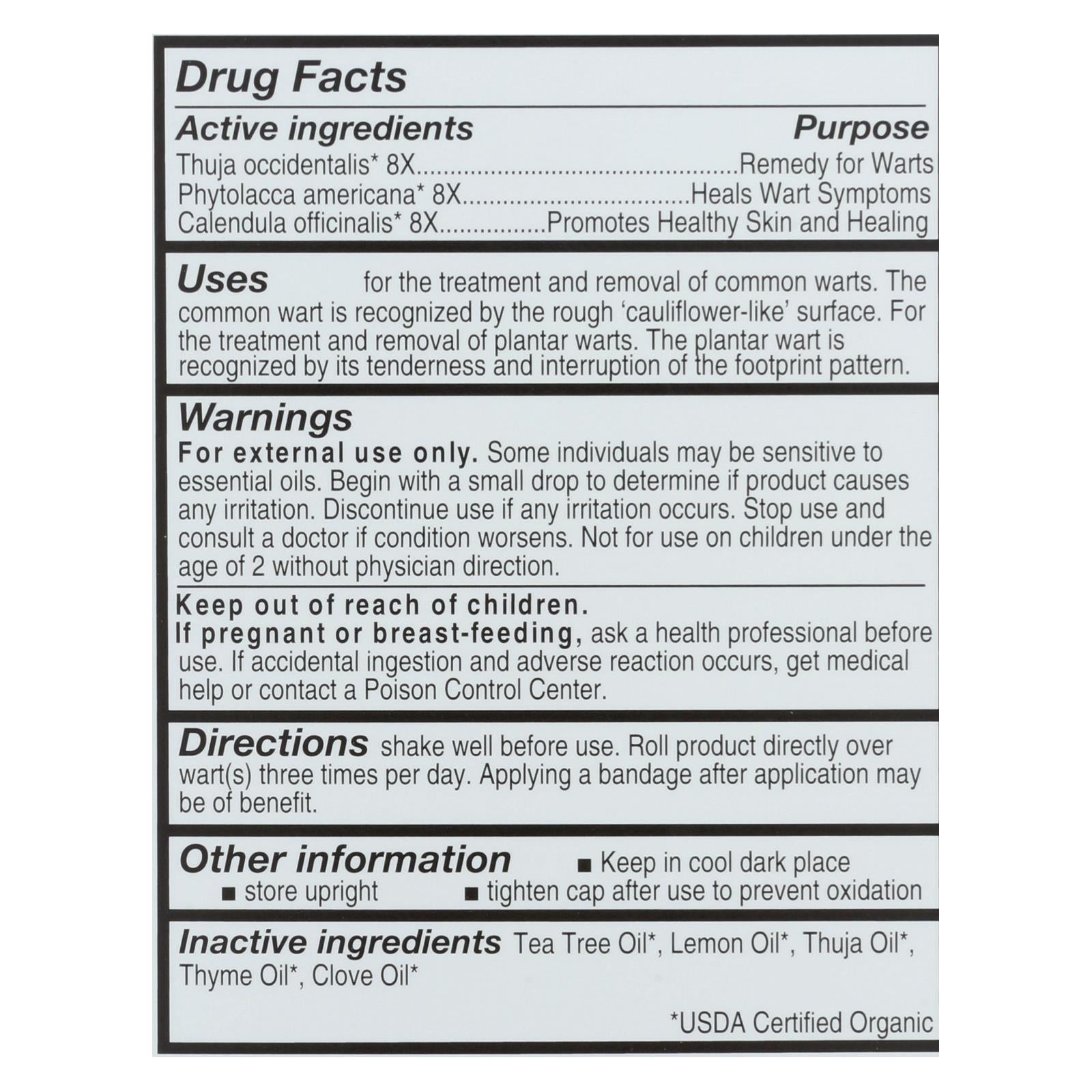 Forces Of Nature - Wart Contrl Extra - 1 Each - 4 Ml - Maras Green