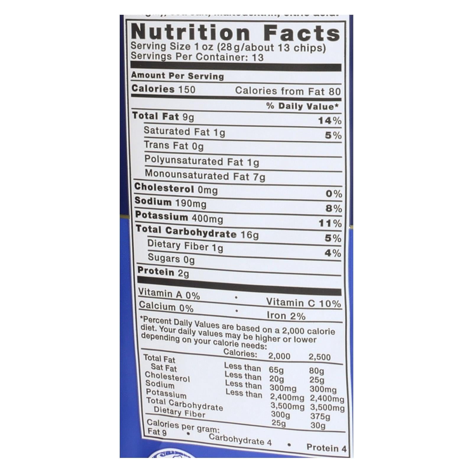 Kettle Brand - Potato Chps Sea Salt & Vngar - Case Of 9 - 13 Oz - Maras Green