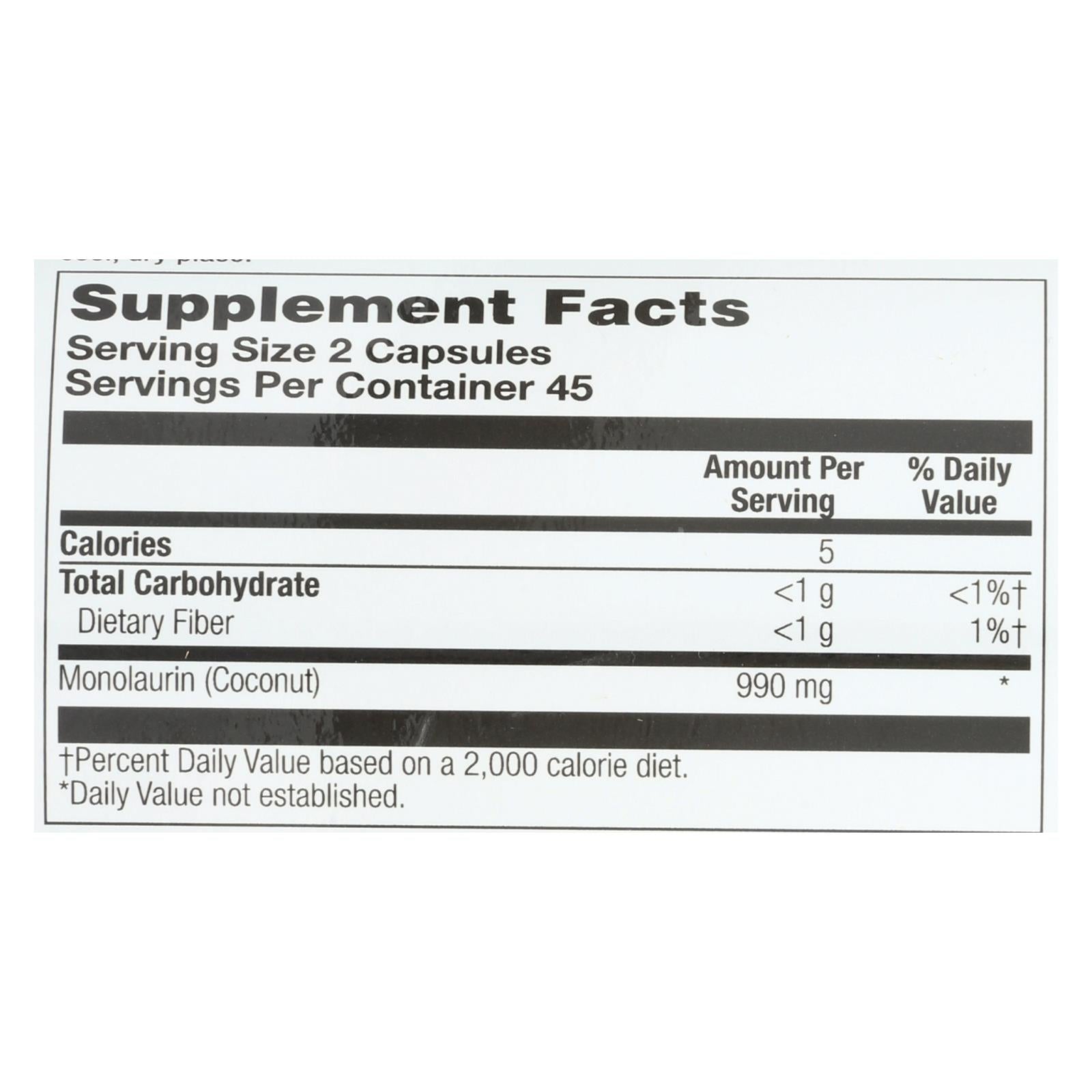 Health From The Sun Monolaurin - 1 Each - 90 Vcap - Maras Green