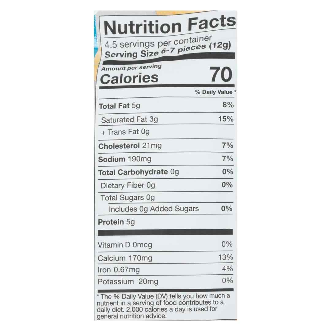 Moon Cheese Gouda Dehydrated Cheese Snack - Case Of 12 - 2 Oz - Maras Green