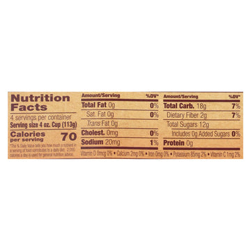 North Coast Organic Apple Sauce - Case Of 12 - 4/4 Oz - Maras Green