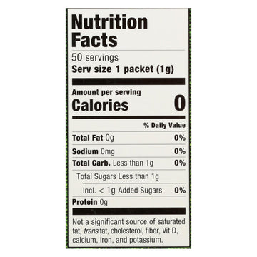 Stevia In The Raw Sweetener - Packets - Case Of 12 - 50 Count - Maras Green